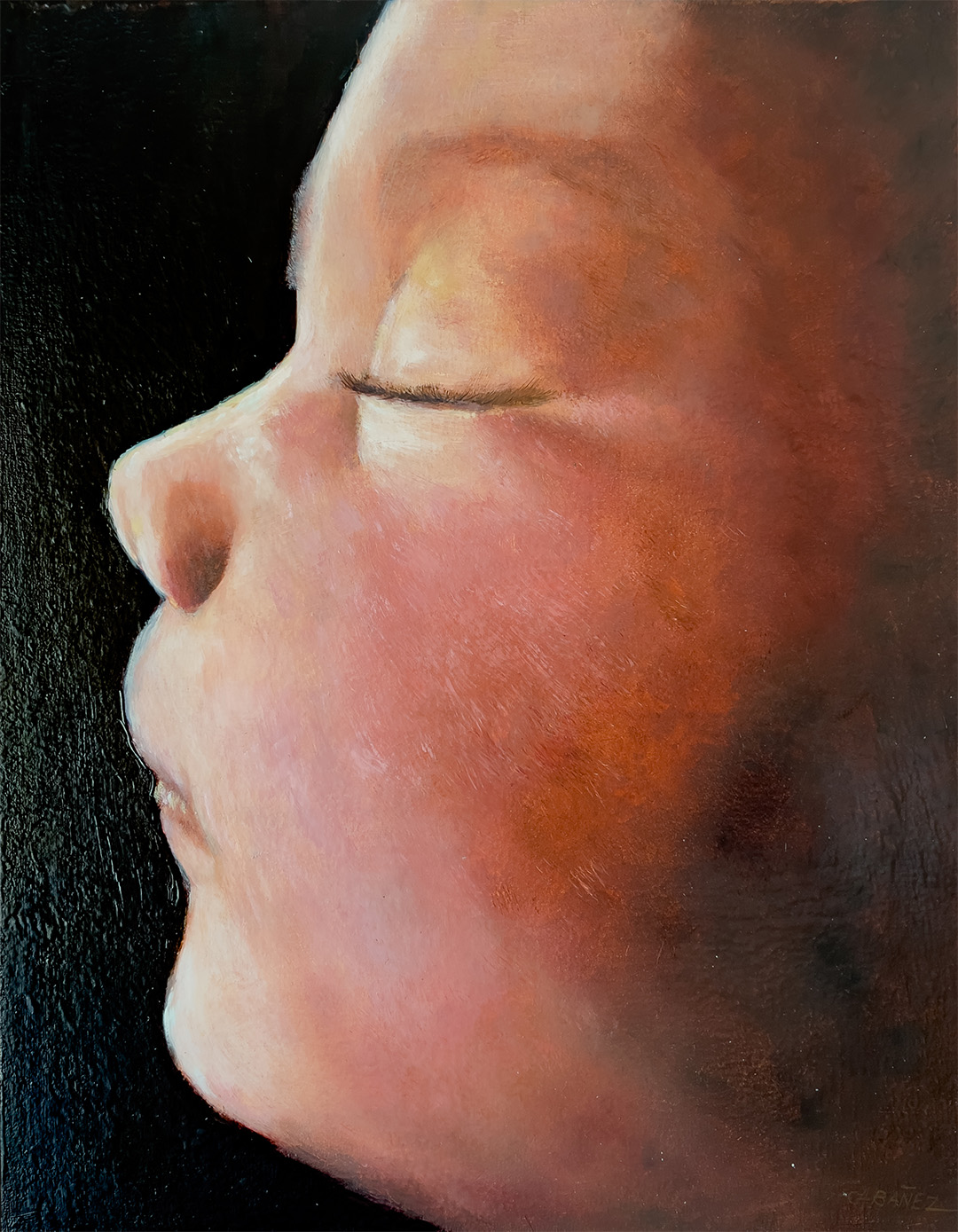 Basking in the Morning Sun, 45cm x 35cm, Oil on Canvas, 2025